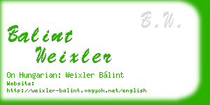 balint weixler business card