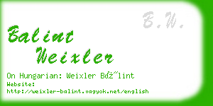 balint weixler business card